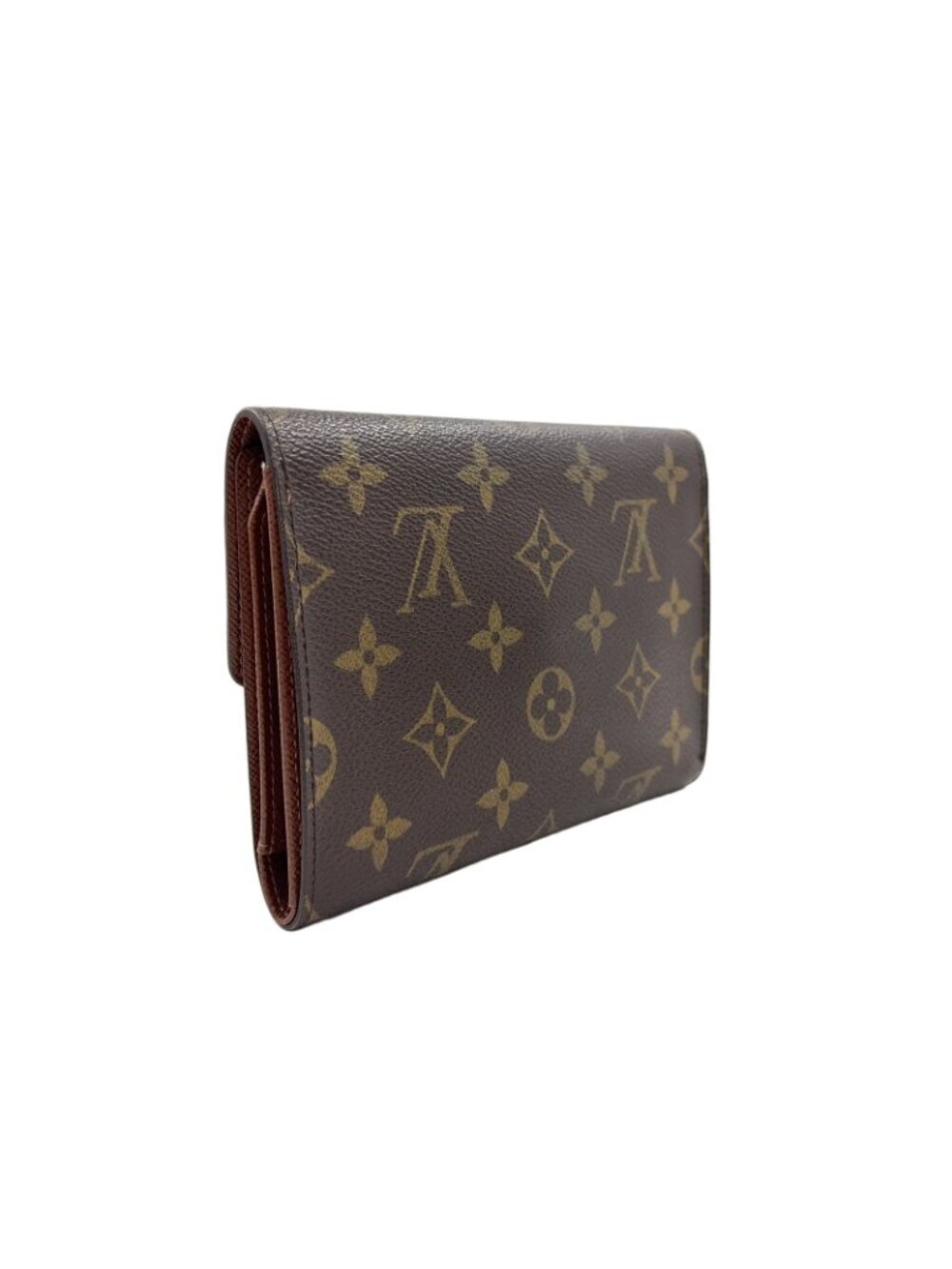 Louis Vuitton Porte Tresor Etuis Papier Monogram Leather With Initials Brown - Picture 2 of 15